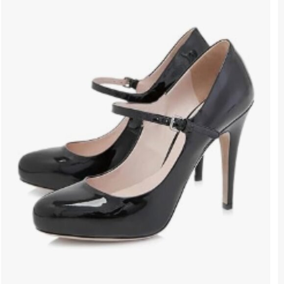 Tang'scuisins Black Closed Toe Buckled Mary Janes Strappy High Heels Pumps - Picture 1 of 8